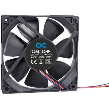Alphacool core 120mm fan case fan (zwart, 120 x 120 x 25 mm, pwm)
