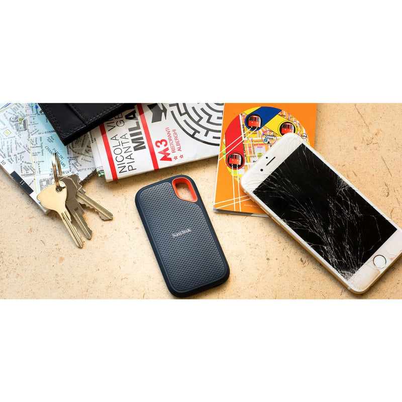 Load image into Gallery viewer, Sandisk extreme portable v2, 2 tb externe ssd (zwart oranje, sdssde61-2t00-g25, usb-c)
