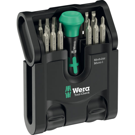 Wera tool-check modular set imperial 1, 50‑delig bitset (zwart groen)