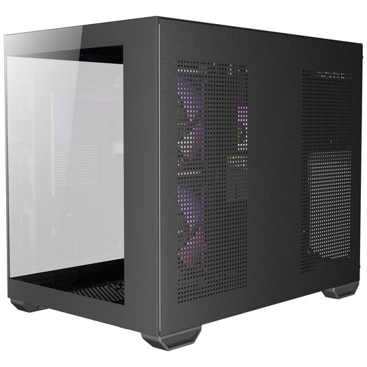 Antec cx600m argb mini tower behuizing (zwart | 3x usb-a | tempered glass)