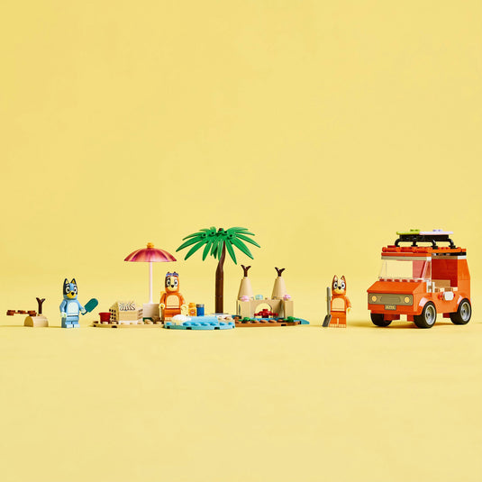 Lego bluey 11202 bluey's autorit naar het strand