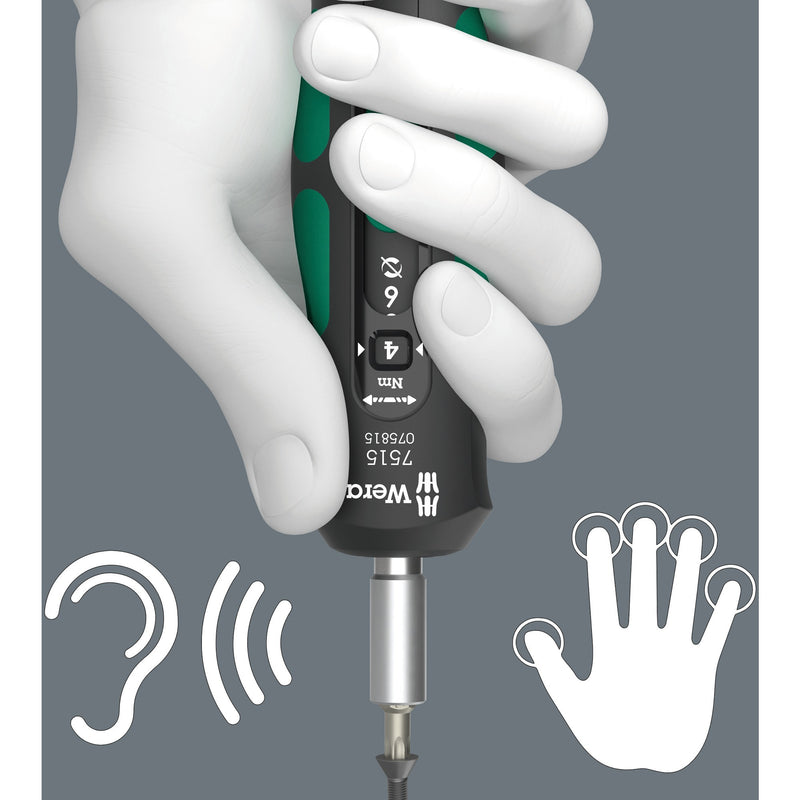 Load image into Gallery viewer, Wera 7515 kraftform safe-torque speed draaimomentschroevendraaier, 2-6 nm, 1 4 x 2,0 nm x 3,0 nm x 4,0 nm x 5,0 nm x 6,0 nm x 147.5 mm - 05075815001
