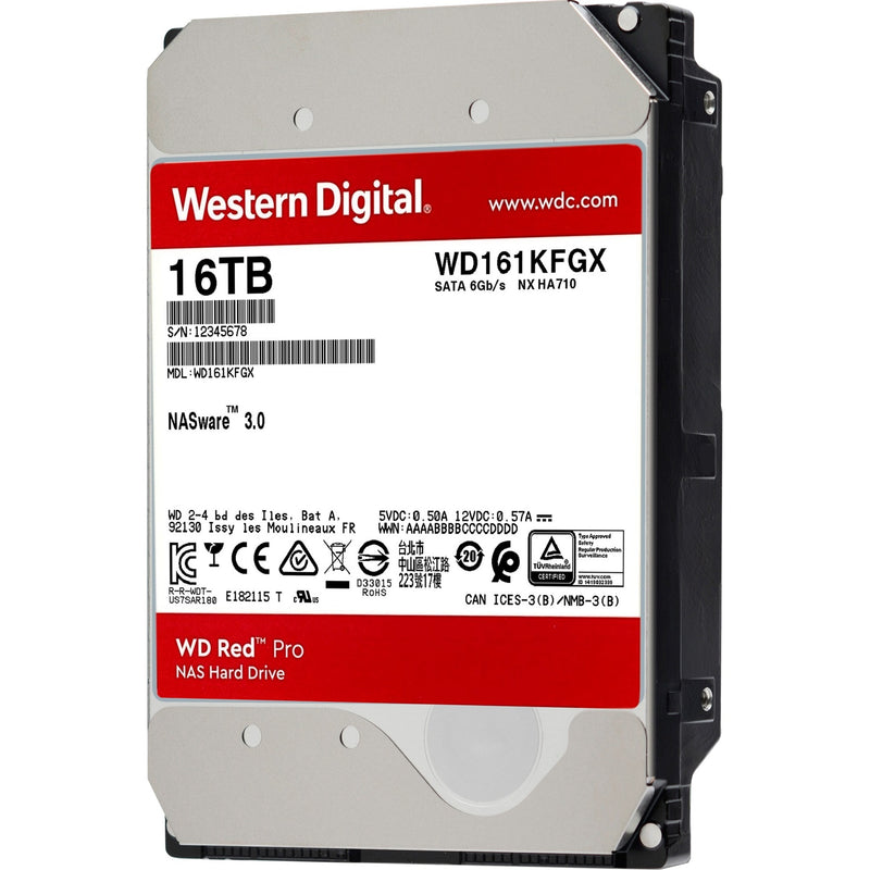 Load image into Gallery viewer, Wd red pro 16 tb harde schijf (161kfgx, sata 600, 24 7, af)
