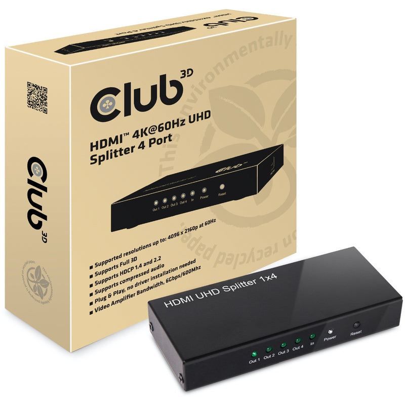 Load image into Gallery viewer, Club 3d hdmi splitter 2.0 uhd (zwart)
