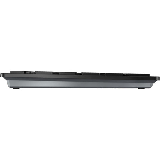 Cherry dw 9500 slim, desktopset (zwart zilver, eu lay-out (qwerty), scissor switches, 3.000 dpi, 2.4 ghz bluetooth 4.2)