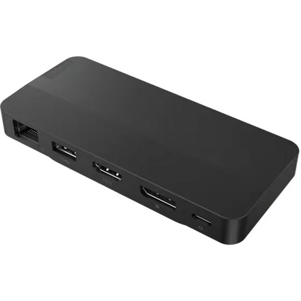 Load image into Gallery viewer, Lenovo usb-c-travel dock voor 2 schermen (met adapter) dockingstation (zwart)
