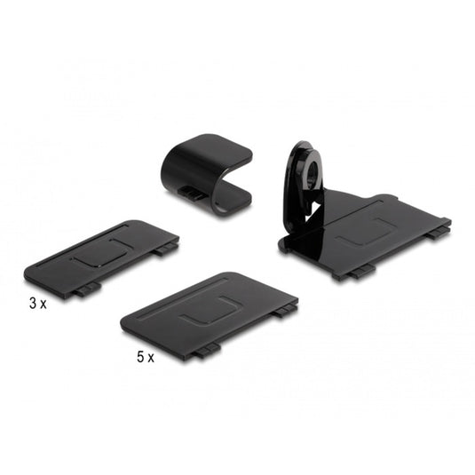 Delock usb charging station met 3 x usb type-c pd + 3 x usb type-a (112 w) (grijs zwart)