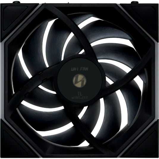 Lian li uni fan tl 120 wireless reverse blade rgb case fans (zwart, 3 stuks, 120 x 124 x 28 mm, pwm, incl. controller)