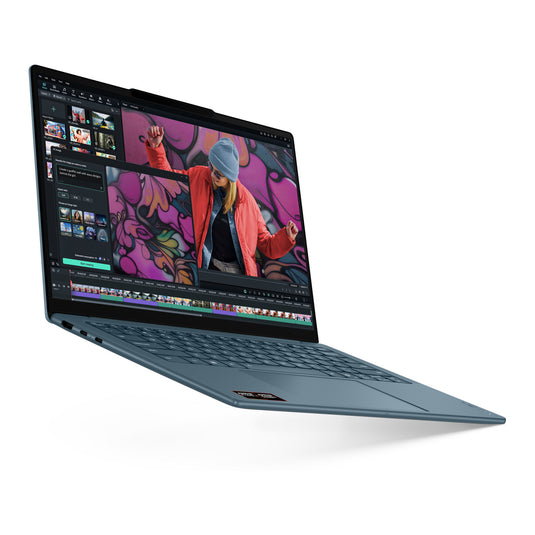 Lenovo yoga slim 7 14akp10 (83jy0082mh) 14 copilot+ laptop (blauwgroen | ryzen 7 350 | radeon 860m | 32 gb | 1 tb ssd)