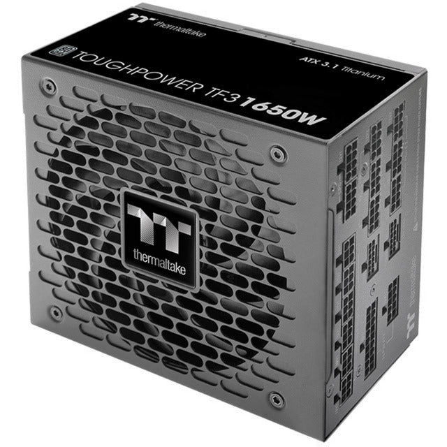 Load image into Gallery viewer, Thermaltake toughpower tf3 modulaire 1650 watt voeding (zwart, 2x 12v-2x6, 9x pcie)
