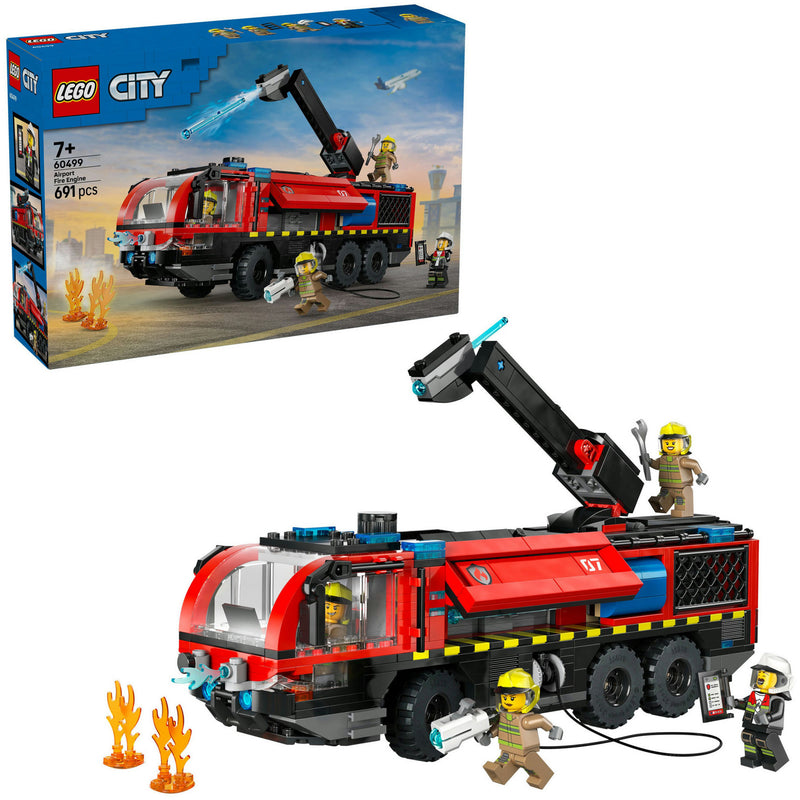 Load image into Gallery viewer, Lego city - luchthaven brandweertruck constructiespeelgoed (60499)
