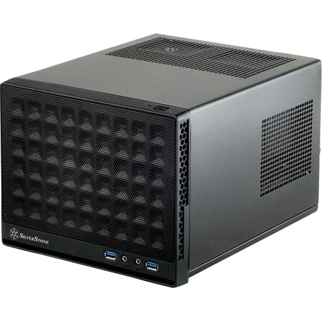 Load image into Gallery viewer, Silverstone sg13b mini tower behuizing (zwart | 2x usb-a)
