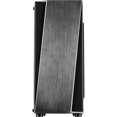 Inter-tech t-11 televen midi tower behuizing (zwart | 3x usb-a | window)