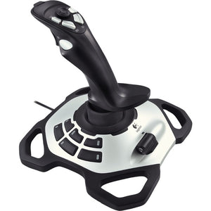 Logitech g extreme 3d pro joystick (zwart zilver)