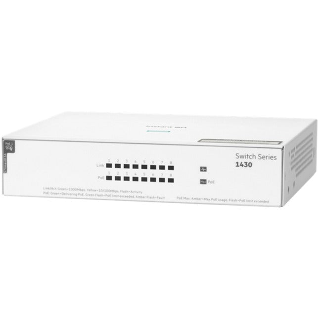 Load image into Gallery viewer, Hewlett packard enterprise instant on 1430 8g cl4 poe switch (64 watt poe)

