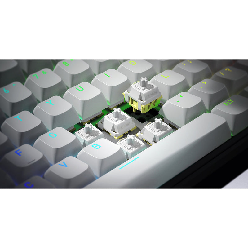Load image into Gallery viewer, Hator rockfall 3 tkl wireless rgb mechanisch gaming toetsenbord (wit, us lay-out (qwerty), hator aurum orange, 80% (tkl), rgb, pbt keycaps, hotswap, 2.4 ghz bluetooth usb-c)
