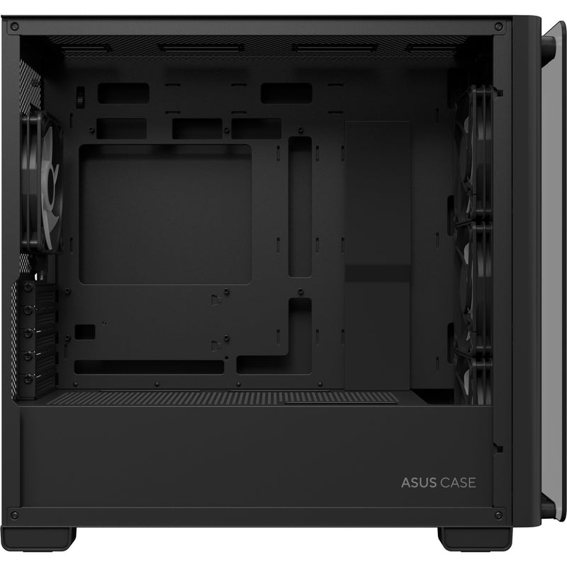 Load image into Gallery viewer, Asus a23 plus mini tower behuizing (zwart | 2x usb-a | 1x usb-c | rgb | tempered glass)
