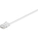Goobay netwerkkabel rj-45 u utp met cat.5e (wit, 20 meter, platte kabel)