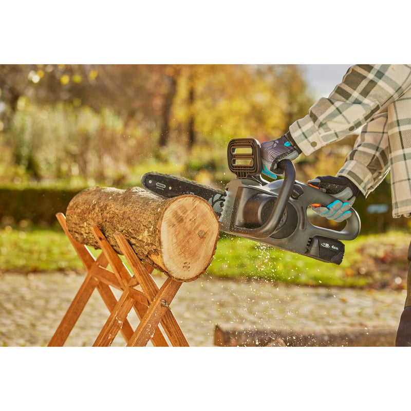 Load image into Gallery viewer, Gardena accukettingzaag powersaw 250 18v (grijs turquoise, accu en oplader inbegrepen, power for all alliance)

