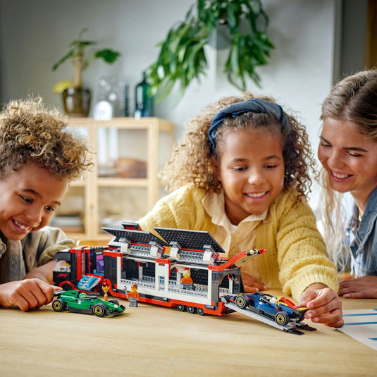 Lego city f1 truck met rb20 en amr24 f1® auto's speelset - 60445