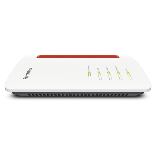 Fritz! box 5690 xgs edition international glasvezel router (wit rood, mesh wi-fi, 10 gbit s)