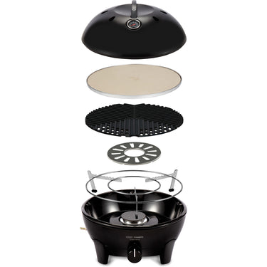 Cadac glamp chef 40 gasbarbecue (zwart, ø 40cm)