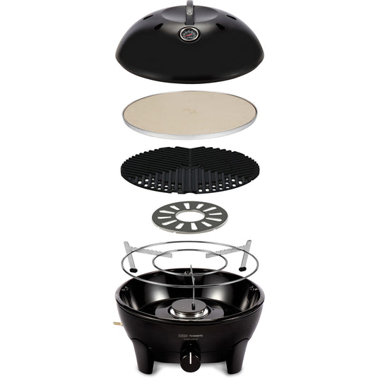 Cadac glamp chef 40 gasbarbecue (zwart, ø 40cm)