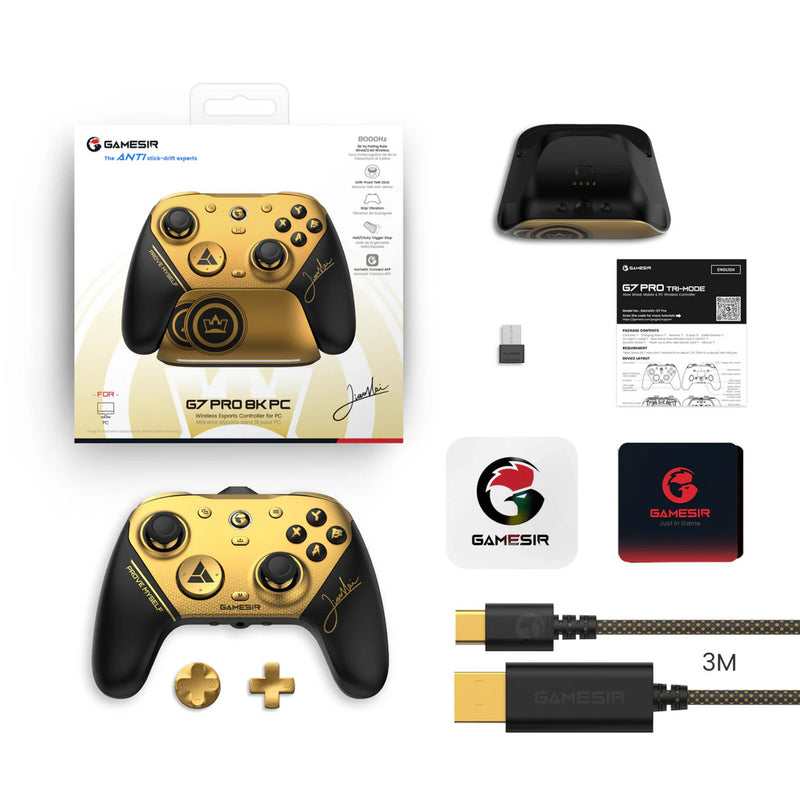 Load image into Gallery viewer, Gamesir g7 pro 8k pc - champion edition gamepad (goud zwart)

