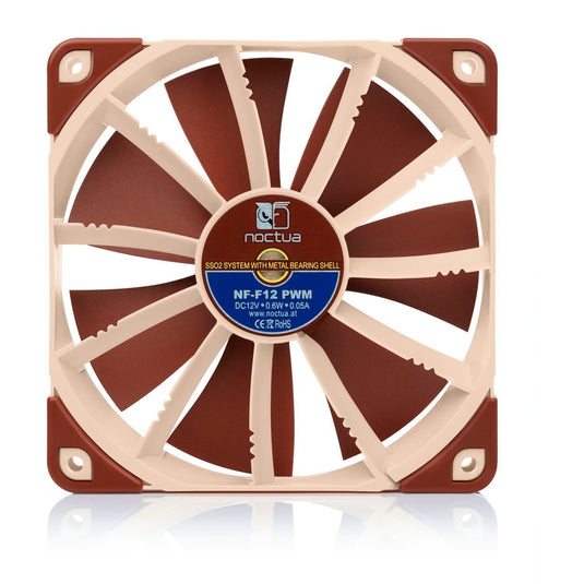 Noctua nf-f12 pwm case fan (lichtbruin, 120 x 120 x 25 mm)