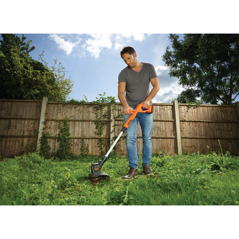 Load image into Gallery viewer, Black+decker accu grastrimmer st182320 (oranje, accu inbegrepen)
