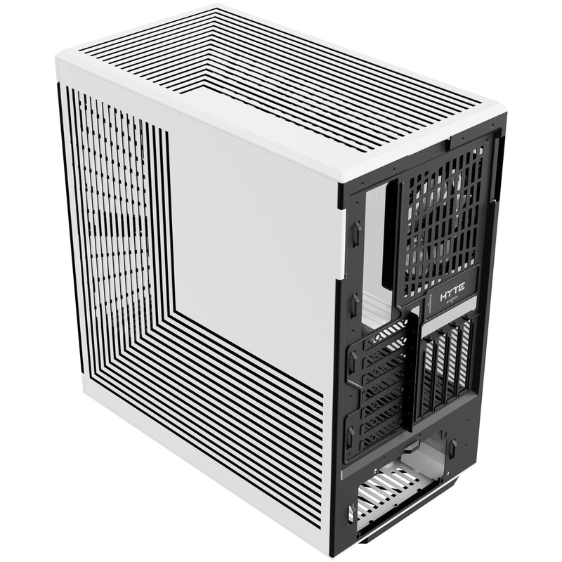 Load image into Gallery viewer, Hyte y40 midi tower behuizing (wit zwart | 2x usb-a | 1x usb-c | tempered glass)

