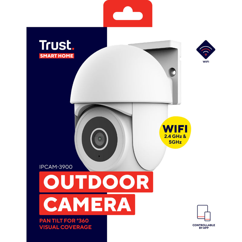 Load image into Gallery viewer, Trust ipcam-3900 360° buitencamera (wit, 2.4 of 5ghz wifi)
