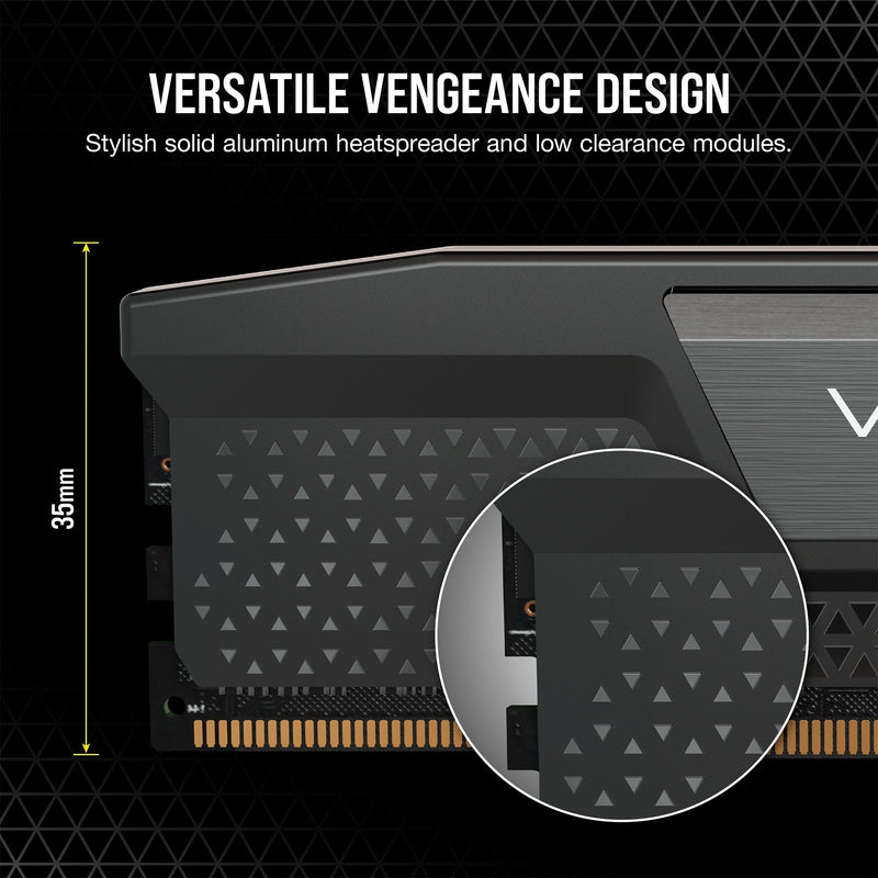 Load image into Gallery viewer, Corsair 32 gb ddr5-6000 (2x 16 gb) kit werkgeheugen (zwart, cmk32gx5m2b6000c38, vengeance, xmp 3.0)
