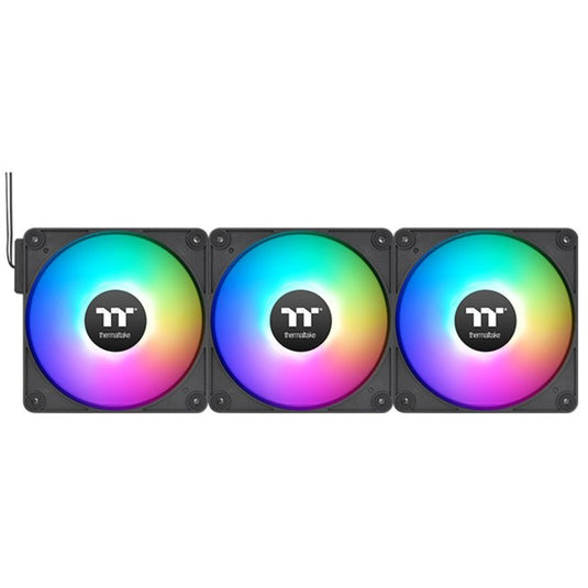Thermaltake ct120 ex argb sync pc cooling fan (3-fan pack) case fans (zwart, 3 stuks, 120 x 120 x 25 mm, pwm)