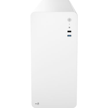 Aerocool cs110 mini tower behuizing (wit | 2x usb-a)