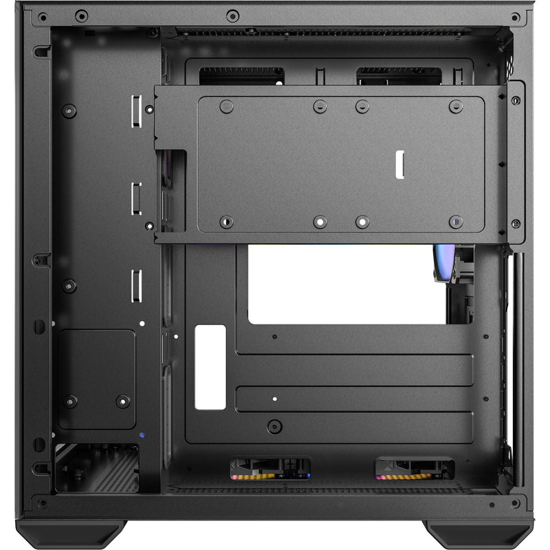 Load image into Gallery viewer, Antec cx60m argb mini tower behuizing (zwart | 3x usb-a | rgb | tempered glass)
