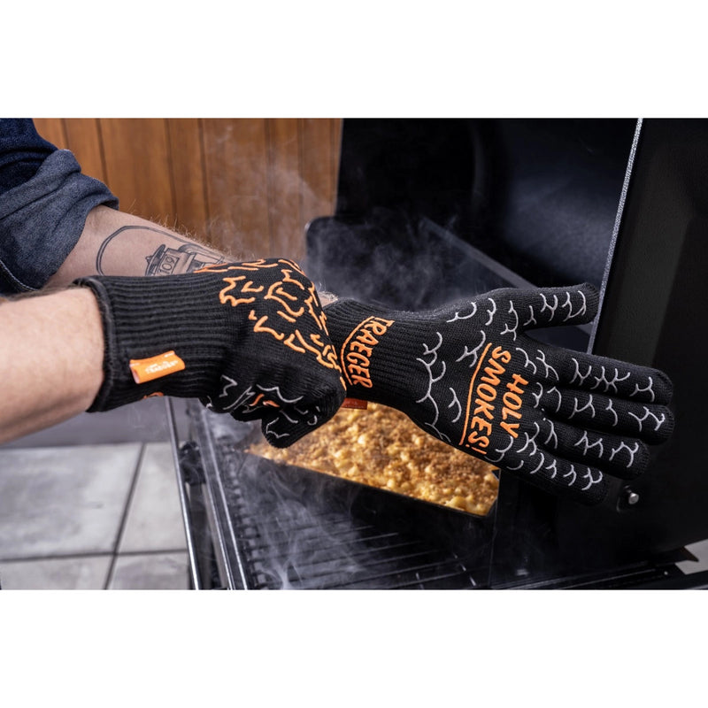 Load image into Gallery viewer, Traeger bbq mitts handschoen (zwart, hittebestendig tot 275 °c)
