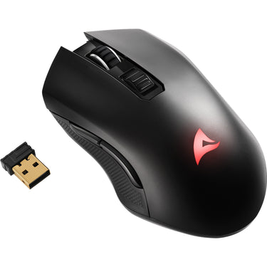 Sharkoon skiller sgm30w gaming muis (zwart, 600 - 6000 dpi, rgb, 2.4 ghz usb)