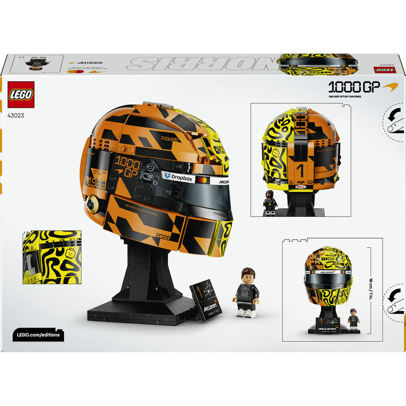 Afbeelding laden in galerijviewer, Lego editions mclaren mastercard f1 team helm van lando norris bouwpakket voor kinderen 43023
