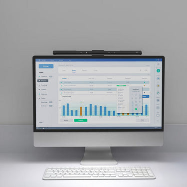 Act connectivity dimbare monitor led lichtbalk led-bar (zwart, usb-voeding, 3000k-6500k)