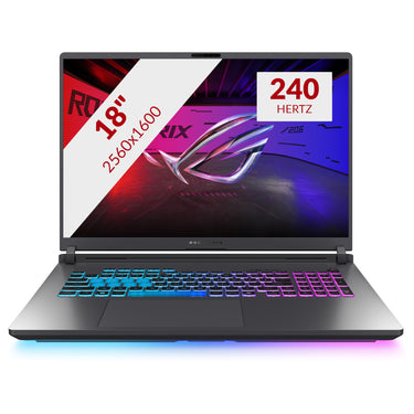 Asus rog strix g18 g815jpr-s9052w 18 gaming laptop (zwart grijs | i9-14900hx | rtx 5070 | 32 gb | 1 tb ssd)