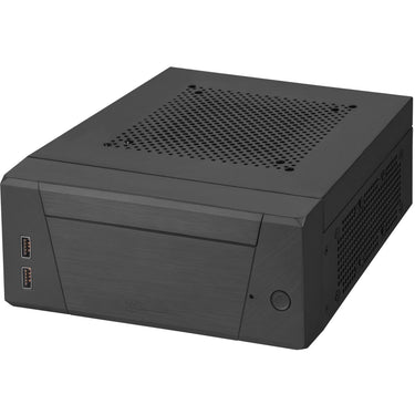Silverstone sst-ml10b htpc behuizing (zwart | 2x usb-a)