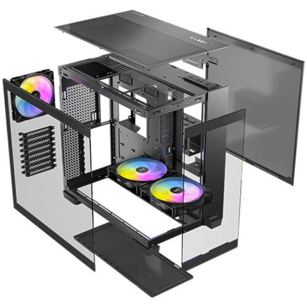 Load image into Gallery viewer, Antec c8 argb midi tower behuizing (zwart | 2x usb-a | 1x usb-c | tempered glass)
