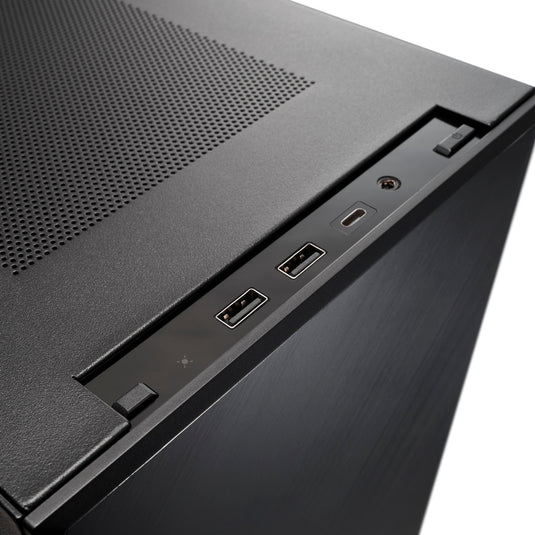 Silverstone sugo 17 mini tower behuizing (zwart | 2x usb-a | 1x usb-c)