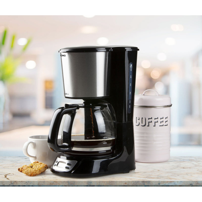 Load image into Gallery viewer, Domo koffiezet met timer en display do708k koffiefiltermachine (zwart, 1,5 liter)
