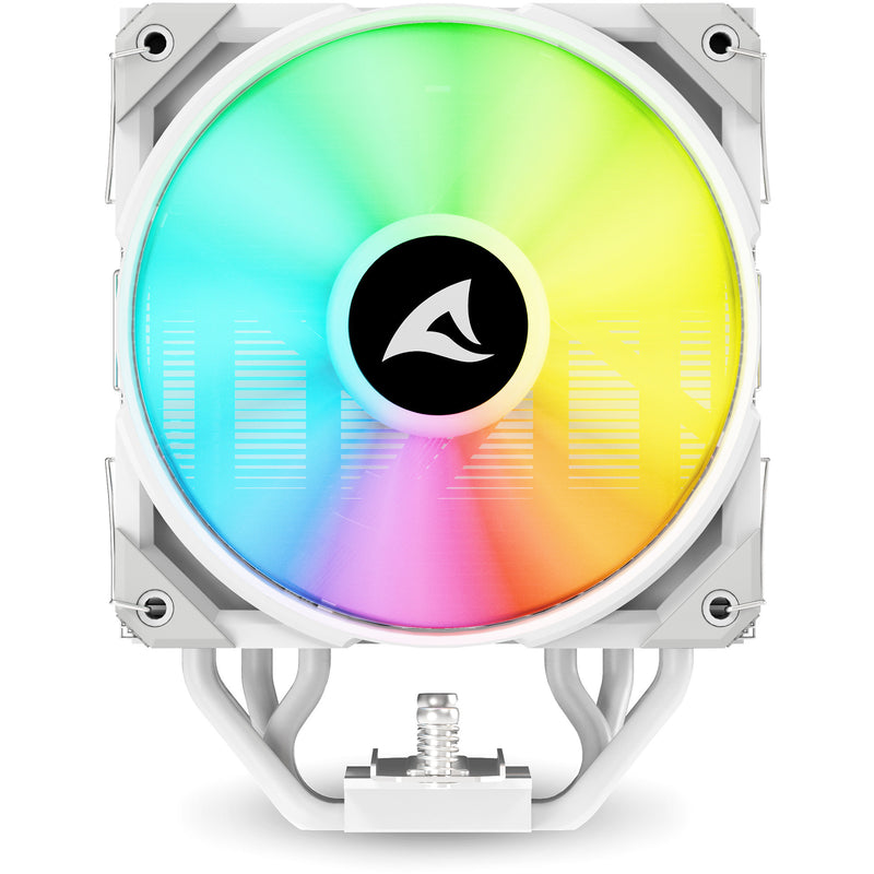 Load image into Gallery viewer, Sharkoon a50 rgb cpu-koeler (wit, 4-pins pwm fan-connector)
