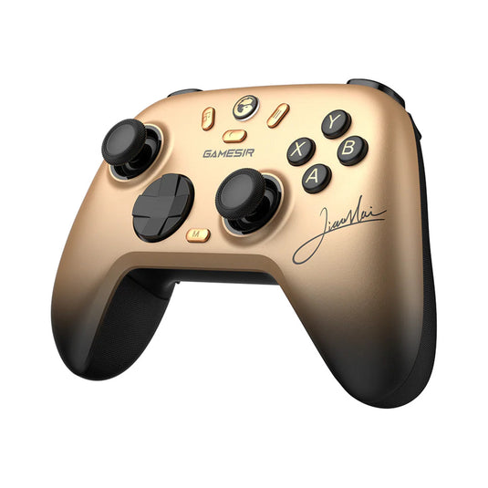 Gamesir nova 2 lite multiplatform wireless game controller champion-editie (goud zwart, switch, pc, android en ios, bluetooth 2.4 ghz usb)