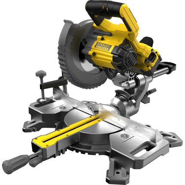 Stanley fatmax v20 18v 4.0ah 190 mm afkort- en verstekzaag (geel zwart, accu (18v, 4.0ah) en oplader (2a) inbegrepen)