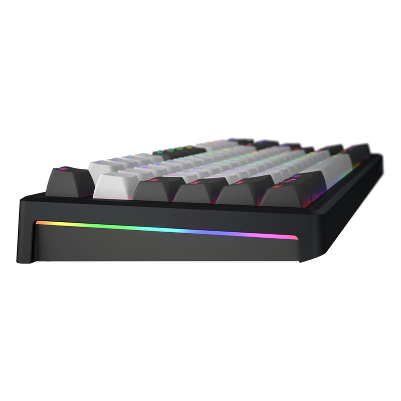 Load image into Gallery viewer, Hator skyfall pro wireless rgb mechanisch gaming toetsenbord (zwart, us lay-out (qwerty), hator aurum vanilla silent, 80% (tkl), rgb, double-shot pbt, hot-swap, 2.4ghz | bluetooth | usb-c)
