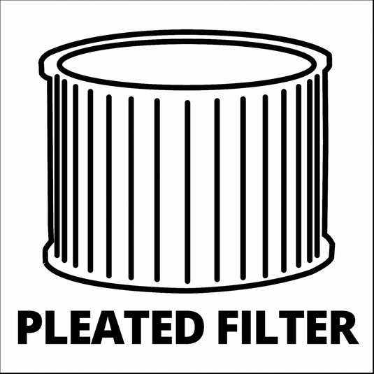 Einhell te-vc 2340 sacl nat- en droogzuiger (bourgondisch rood roestvrij staal)